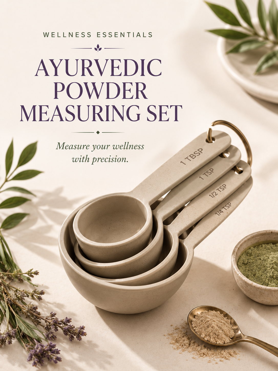 Ayurvedic Powder Measuring Set