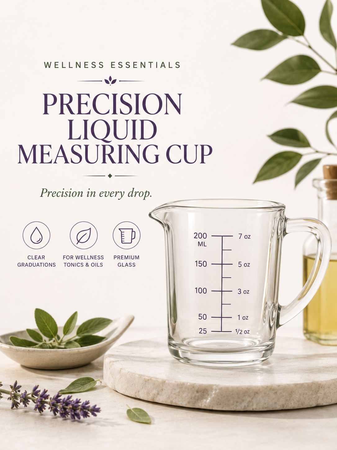 Precision Liquid Measuring Cup