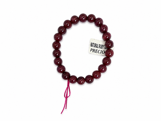 Ruby Bracelet (8mm beads)