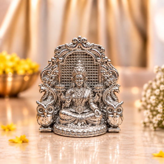 Silver Lakshmi Devi Idol
