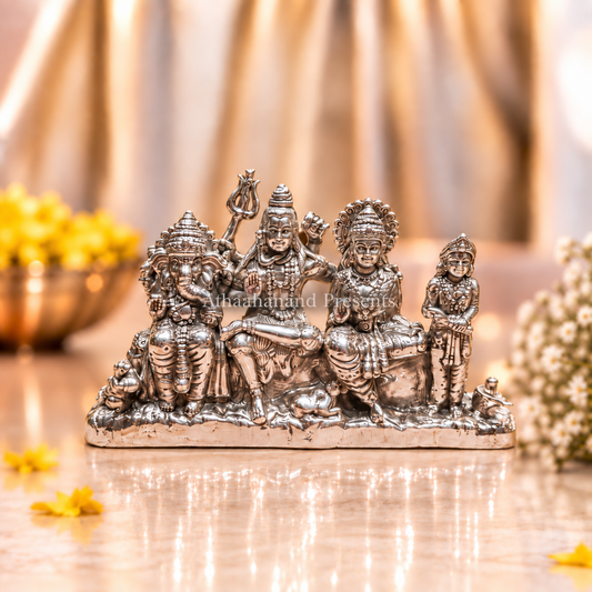 Silver Shiva Family Idol